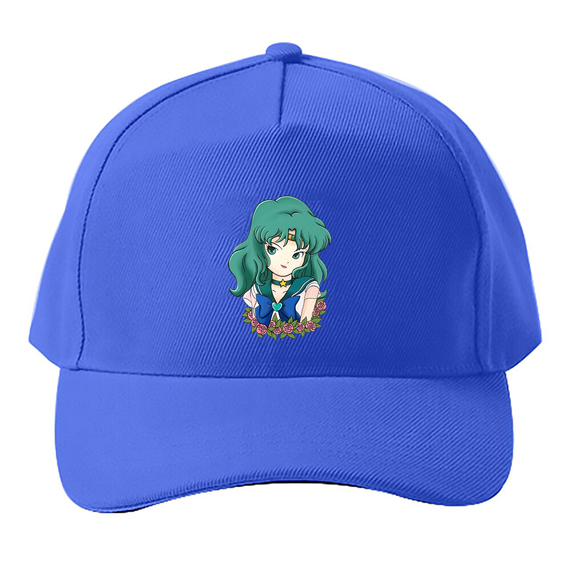 （画像用） 美少女戦士セーラームーン 海王 みちる（かいおう みちる） Sailor Moon Kaiou Michiru ベースボールキャップ 綿100％ 男女兼用 帽子 スポーツ
